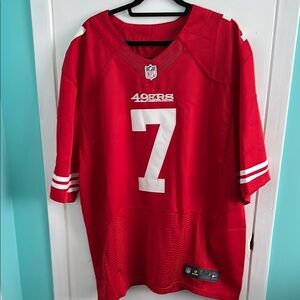Colin Kaepernick Nike 49ers Red and White Jersey Authentic Sportswear
